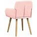 Sedie da pranzo 2 pcs Bouclé Rosa 59 x 57 x 85 cm - Foto miniatura 5