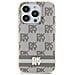 Dkny Iml Custodia Per Iphone 15/14/13 Con Motivo A Righe E Tinta Unita - Color Sabbia - Foto miniatura 1