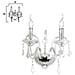 I-246/00800 - Applique elegante con due bracci dalla linea morbida 40 watt E14 - Foto miniatura 2