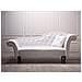 Chaise Longue Vintage Destra In Pelle Sintetica Bianca Lattes - Foto miniatura 2