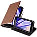 Custodia Compatibile Con Nokia Lumia 640 In Marrone Cappuccino - Coperchio Protettiva Con Chiusura Magnetica, Funzione Stand E Tasca Per Le Carte - Foto miniatura 4