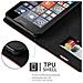 Custodia Compatibile Con Nokia Lumia 640 In Marrone Cappuccino - Coperchio Protettiva Con Chiusura Magnetica, Funzione Stand E Tasca Per Le Carte - Foto miniatura 6