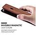 Custodia Compatibile Con Nokia Lumia 640 In Marrone Cappuccino - Coperchio Protettiva Con Chiusura Magnetica, Funzione Stand E Tasca Per Le Carte - Foto miniatura 8
