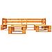 Set Divani Da Giardino Su Pallet 4pz Cuscini Grigi Legno Fsc - Foto miniatura 4