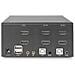 Kvm Switch 2 Port Dual Display Desktop Hdmi Kvm Switch - Foto miniatura 3