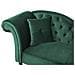 Chaise Longue Per Lato Sinistro In Velluto Verde Scuro Lattes - Foto miniatura 8