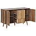 Credenza A 3 Cassetti In Legno Chiaro Ulika - Foto miniatura 5