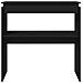 Tavolino Consolle Nero 80x30x80 cm in Legno Multistrato - Foto miniatura 4