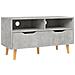 Mobile Porta TV Grigio Cemento 90x40x48,5 cm Legno Multistrato - Foto miniatura 1