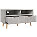 Mobile Porta TV Grigio Cemento 90x40x48,5 cm Legno Multistrato - Foto miniatura 7