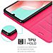 Custodia Compatibile Con Samsung Galaxy A41 In Rosa Vivo - Coperchio Protettiva Con Chiusura Magnetica, Funzione Stand E Tasca Per Le Carte - Foto miniatura 4
