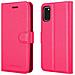 Custodia Compatibile Con Samsung Galaxy A41 In Rosa Vivo - Coperchio Protettiva Con Chiusura Magnetica, Funzione Stand E Tasca Per Le Carte - Foto miniatura 7