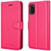 Custodia Compatibile Con Samsung Galaxy A41 In Rosa Vivo - Coperchio Protettiva Con Chiusura Magnetica, Funzione Stand E Tasca Per Le Carte - Foto miniatura 8