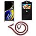 Catena Di Telefoni Cellulari Compatibile Con Samsung Galaxy Note 9 In Colorful Parrot - Coperchio Protettivo In Silicone Con Anelli D'argento, Cinturino In Corda E Custodia Staccabile - Foto miniatura 6