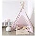 Tenda Per Bambini Teepee In Triangoli, Colore Rosa, Atmosphera Per Bambini - Foto miniatura 2