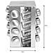 Kh-4007 Porta Spezie Girevole In Acciaio Inox Con 16 Contenitori - Foto miniatura 3