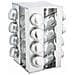 Kh-4007 Porta Spezie Girevole In Acciaio Inox Con 16 Contenitori - Foto miniatura 7