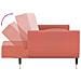 Divano Letto A 2 Posti Con 2 Cuscini Rosa In Velluto - Foto miniatura 2