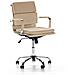 Sedia Da Ufficio Fenix Reclinabile Taupe, Ecopelle, Sedia Executive Con Poggiatesta Imbottito, Altezza Regolabile, Design Ergonomico - Foto miniatura 1