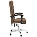 Poltrona da Ufficio Reclinabile Marrone in Tessuto - Foto miniatura 3