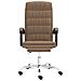 Poltrona da Ufficio Reclinabile Marrone in Tessuto - Foto miniatura 5