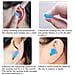 Tappi Per Le Orecchie In Silicone Da 12 Pezzi Isolamento Acustico Resistente All'acqua Resistente Al Rumore - Foto miniatura 3