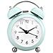 Sveglia Orologio A Pile Analogica Campane Con Luce- Verde Chiaro - Foto miniatura 1