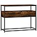 Tavolino Consolle Rovere Fumo 100x40x75 Cm In Legno Multistrato - Foto miniatura 2