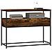 Tavolino Consolle Rovere Fumo 100x40x75 Cm In Legno Multistrato - Foto miniatura 3