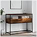Tavolino Consolle Rovere Fumo 100x40x75 Cm In Legno Multistrato - Foto miniatura 1