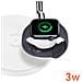 Stazione Di Ricarica 3 In 1 15w Per Iphone, Airpods, Apple Watch Bianco - Foto miniatura 5