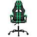 Sedia da Gaming Girevole Nera e Verde in Similpelle - Foto miniatura 2
