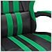 Sedia da Gaming Girevole Nera e Verde in Similpelle - Foto miniatura 5
