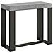 Consolle Allungabile 90x40/300 Cm Futura Telaio Antracite - Cemento - Foto miniatura 6