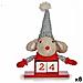 Statua Decorativa Mouse Calendario Rosso Grigio Legno 20 X 11 X 20 Cm (8 Unità) - Foto miniatura 1