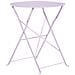 Set Bistrot Pieghevole Fiori Metallo Viola - Foto miniatura 12