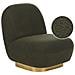 Poltrona Bouclè Verde Lovisa - Foto miniatura 7