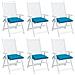 Cuscini Per Pallet 6 Pz Azzurri 50x50x7 Cm In Tessuto Oxford - Foto miniatura 3