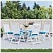 Cuscini Per Pallet 6 Pz Azzurri 50x50x7 Cm In Tessuto Oxford - Foto miniatura 7