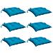Cuscini Per Pallet 6 Pz Azzurri 50x50x7 Cm In Tessuto Oxford - Foto miniatura 9