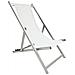 Sdraio Da Spiaggia In Alluminio Summer - White - Foto miniatura 1