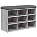 Panca Porta Scarpe Grigio Sonoma 82x32x50 Cm Legno Multistrato - Foto miniatura 2