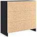Credenza con Cassetto Rovere Nero 80x34x76 cm Legno Multistrato - Foto miniatura 2