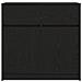 Credenza con Cassetto Rovere Nero 80x34x76 cm Legno Multistrato - Foto miniatura 6