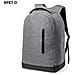 Zaino Antifurto Imbottito. Tasca Imbottita Per Laptop E Tablet 35x47x15 Cm. Grigio - Foto miniatura 3