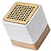 Dam Altoparlante Bluetooth  Nature In Canapa E Legno. Potenza Sonora 3w. Batteria 300 Mah 5,6x6,5x5,6 Cm. Colore: Beige Chiaro - Foto miniatura 2