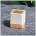 Dam Altoparlante Bluetooth  Nature In Canapa E Legno. Potenza Sonora 3w. Batteria 300 Mah 5,6x6,5x5,6 Cm. Colore: Beige Chiaro - Foto miniatura 3