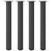 Gambe Per Tavolino 4 Pz Antracite 90-92 Cm In Acciaio - Foto miniatura 2
