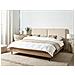 Letto Bouclé Izernore 180 X 200 Cm Beige - Foto miniatura 1