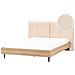 Letto Bouclé Izernore 180 X 200 Cm Beige - Foto miniatura 2